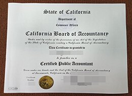 California CPA certificate