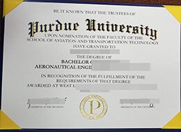 Purdue University diploma