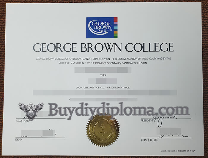 Purchase a fake George Brown College degree,  Order fake degree in Canada