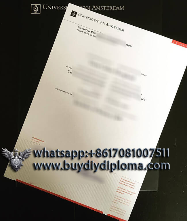 Buying Fake Universiteit van Amsterdam Diploma online. Buy fake diploma