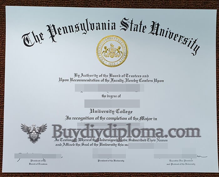 fake Pennsylvania State University diploma?