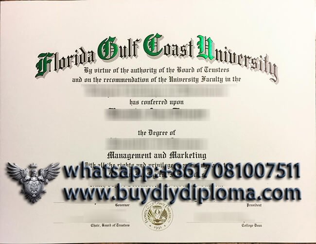 buy fake Florida Gulf Coast University (FGCU) diploma?