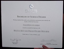 Full Sail University diploma