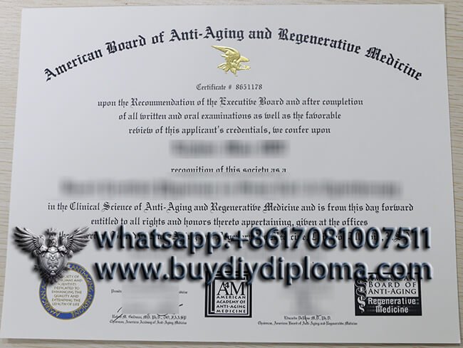 Find a fake American Academy of Anti-Aging Medicine degree, buy American Academy of Anti-Aging Medicine diploma