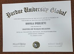 Purdue University Global College diploma