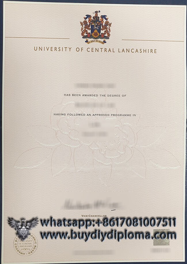 University of Central Lancashire fake diploma, buy fake degree online