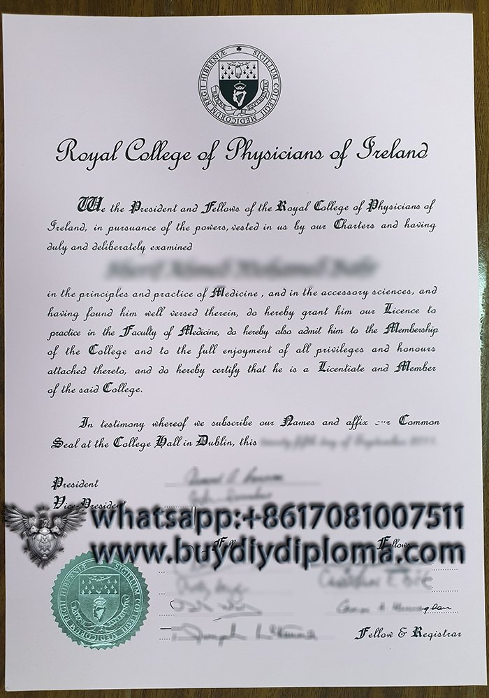 The Royal College of Physicians of Ireland (RCPI) certificate, buy fake RCPI certificate