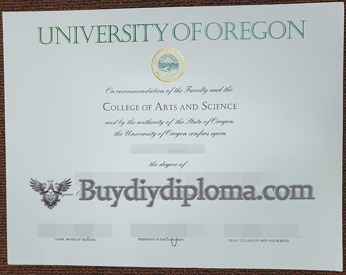 University of Oregon diploma