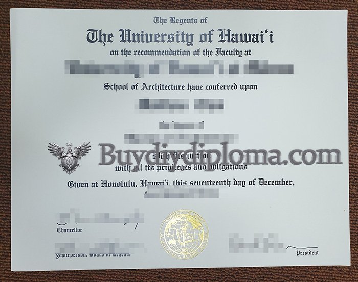 buy a fake University of Hawaiʻi degree online