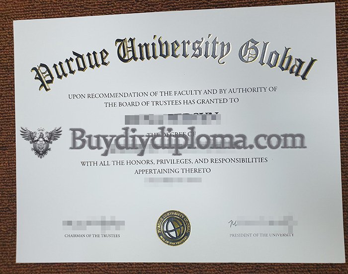 Purdue University Global College diploma