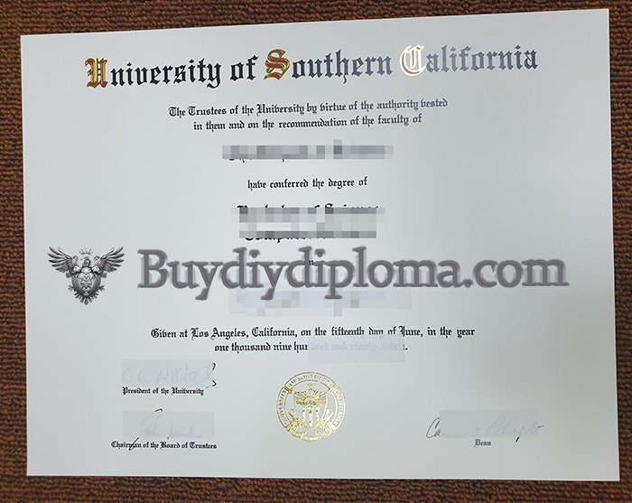 fake University of Southern California degree