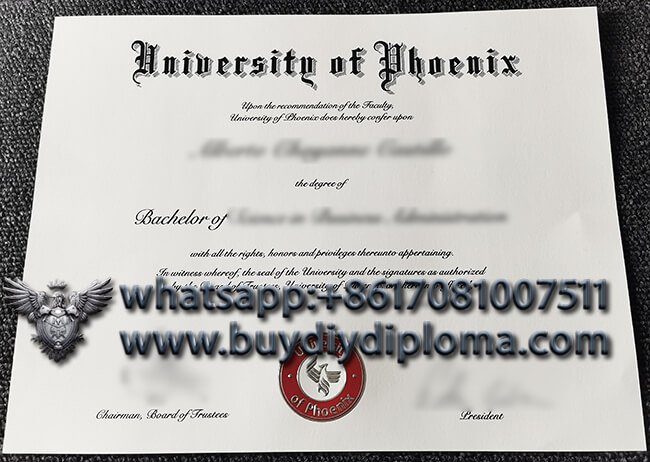 get University of Phoenix fake diploma