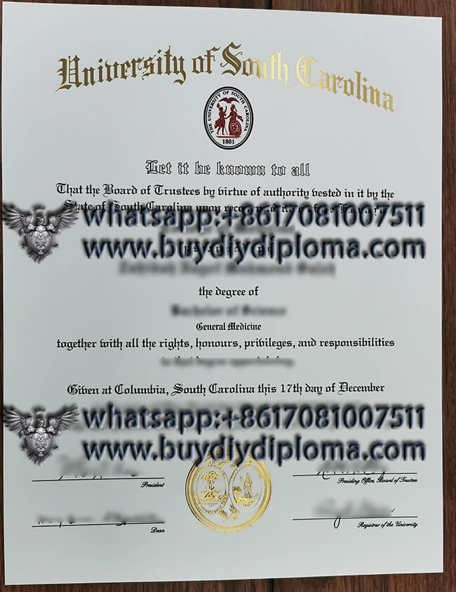 obtain University of South Carolina fake diploma
