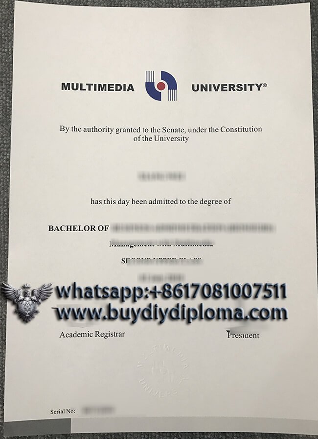 Multimedia University diploma, buy fake MMU degree