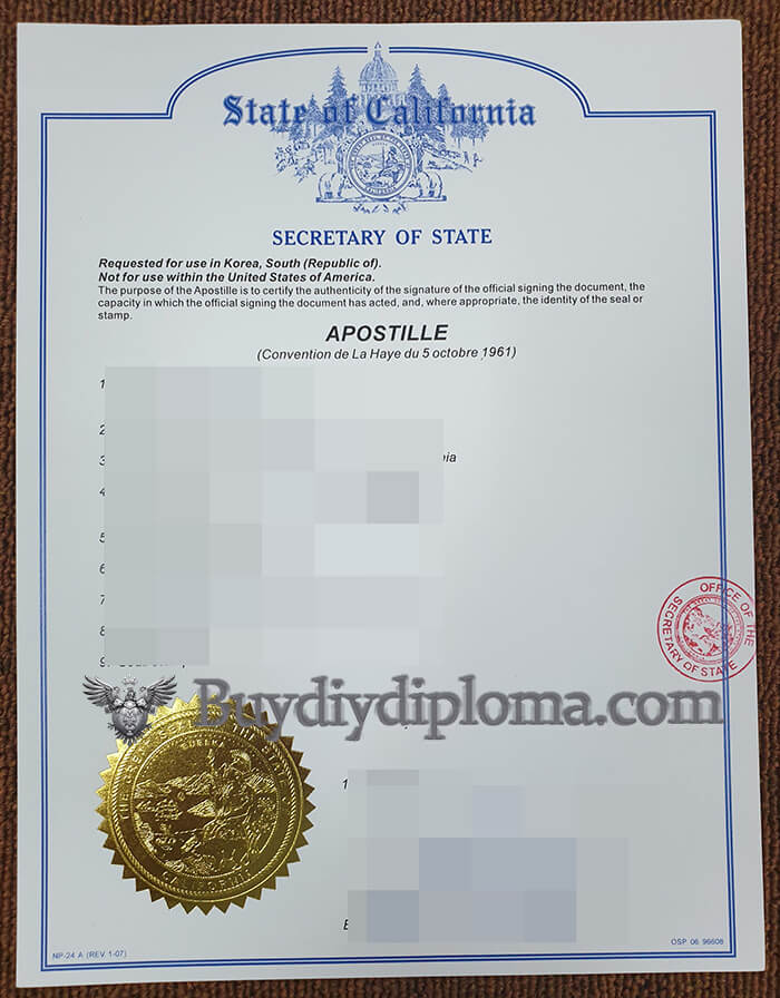 state california apostille