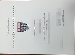 Harvard Business School diploma