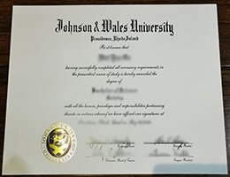 Johnson & Wales University diploma