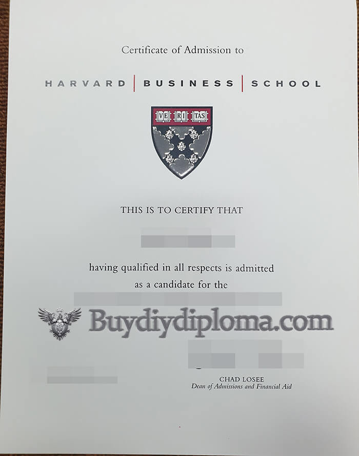 Harvard Business School fake diploma