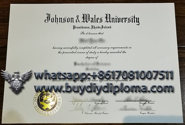 fake Johnson & Wales University diploma