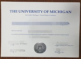University of Michigan diplom