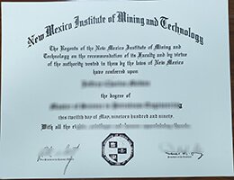 New Mexico Tech diploma