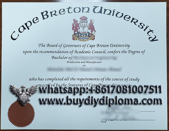 How to get a fake Cape Breton University diploma?