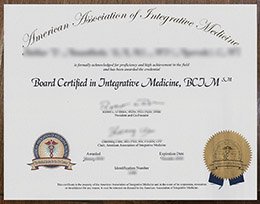 American Association of Integrative Medicine license, fake AAIM license, fake BCJM certificate,