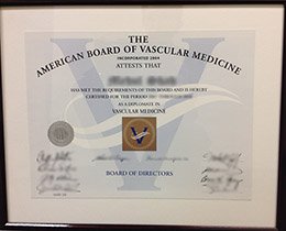 American Board of Vascular Medicine certificate, fake ABVM certificate, fake Medicine certificate,