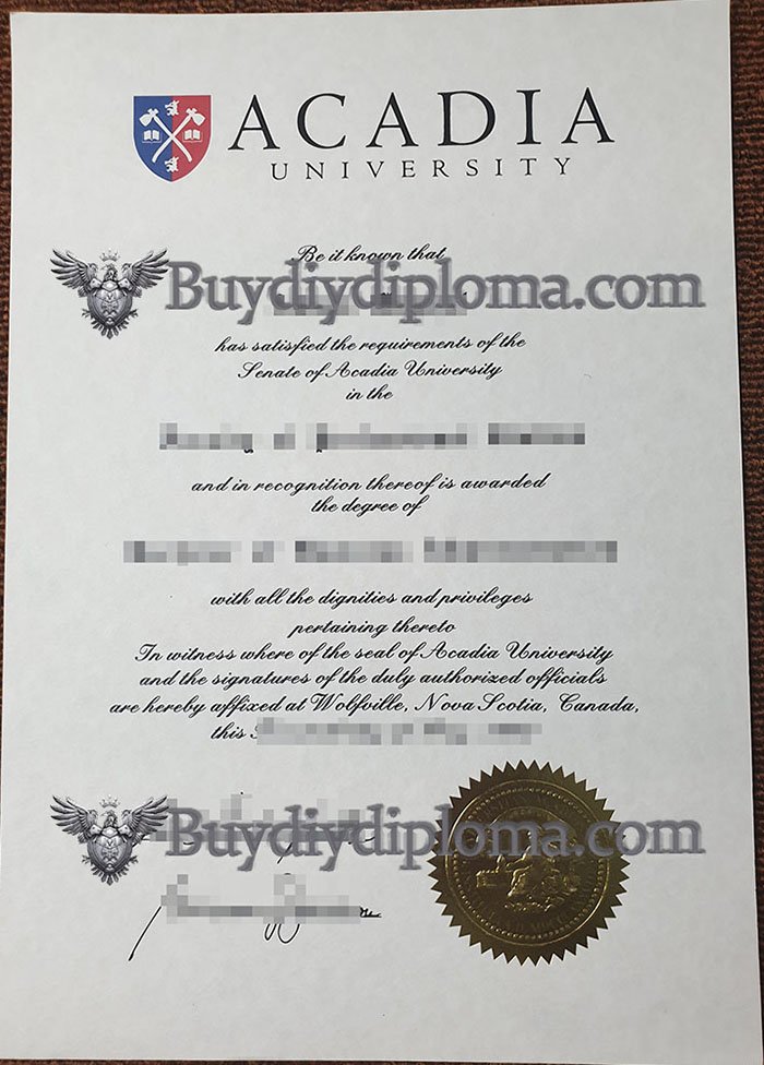 fake Acadia University diploma, buy Acadia University degree,