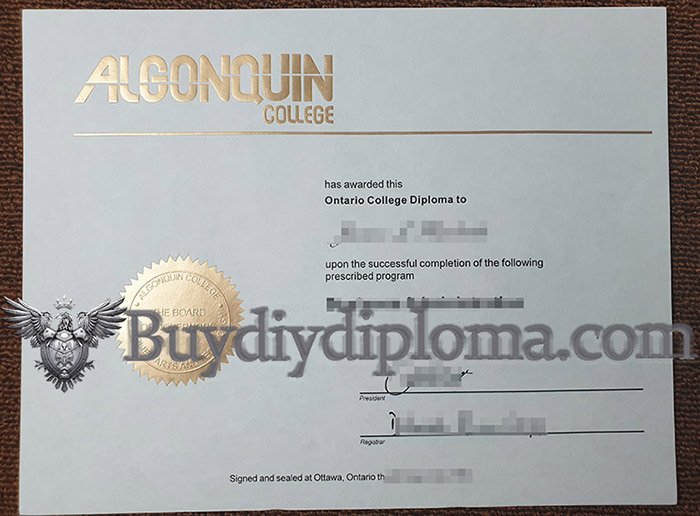 buy a fake Algonquin College diploma online