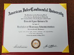 American InterContinental University diploma