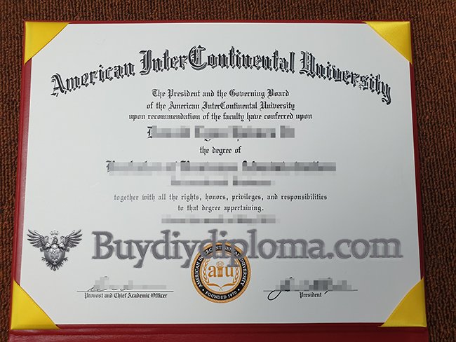 fake American InterContinental University diploma in the USA?