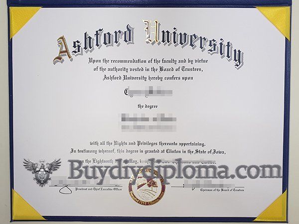 fake Ashford University diploma