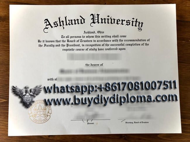 Duplicate Ashland University diploma, Buy fake Ashland University diploma