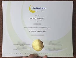 CAMOSUN COLLEGE fake diploma