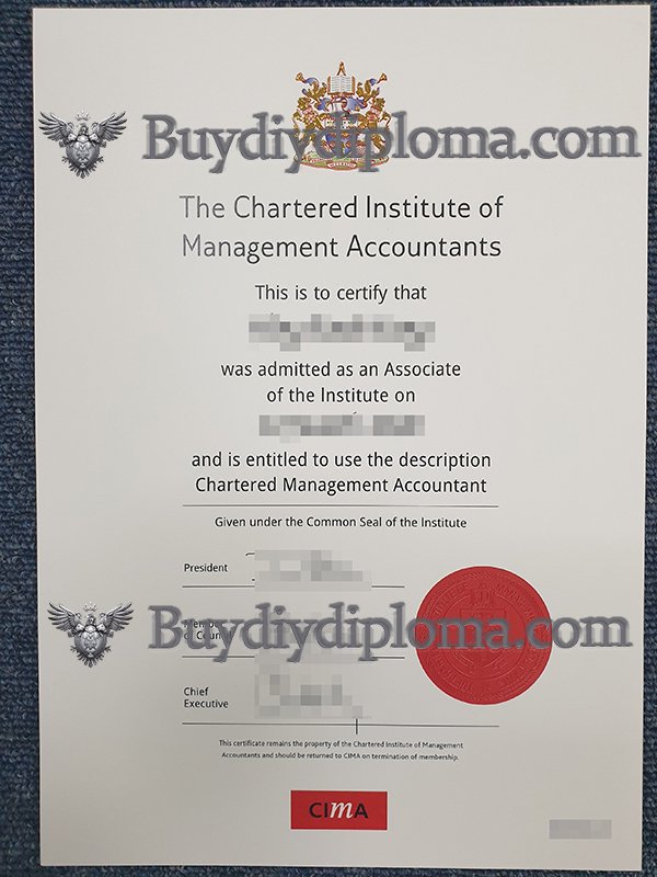 fake CIMA|Chartered Institute of Management Accountants certificate