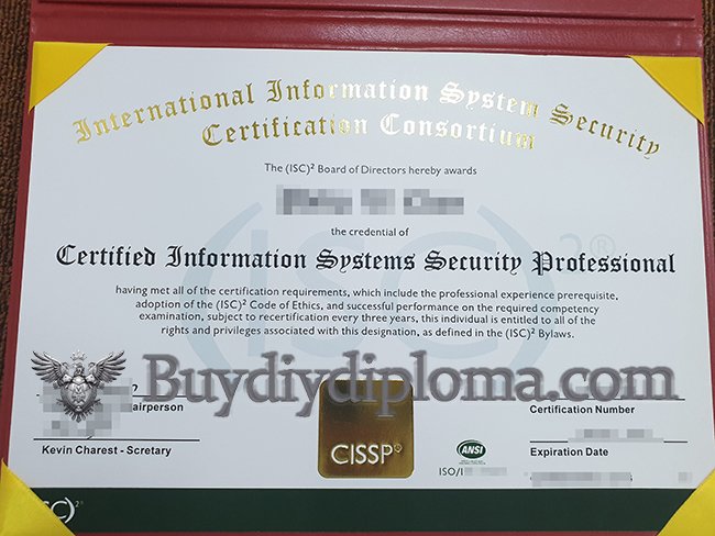 get a fake CISSP certificate online