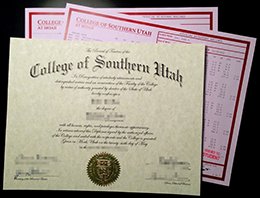 College of Southern Uta diploma