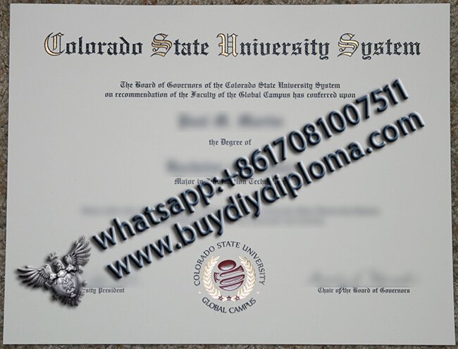 Buy CSUS diploma, Colorado State University System Diploma