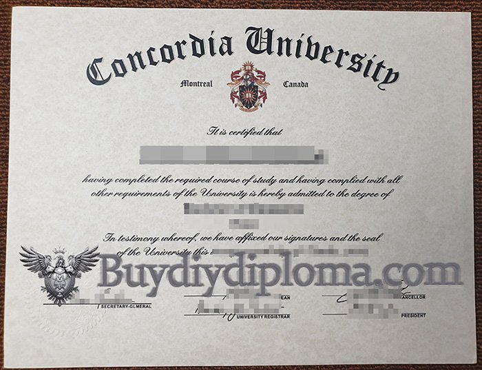 Steps to order a fake Concordia University diploma online