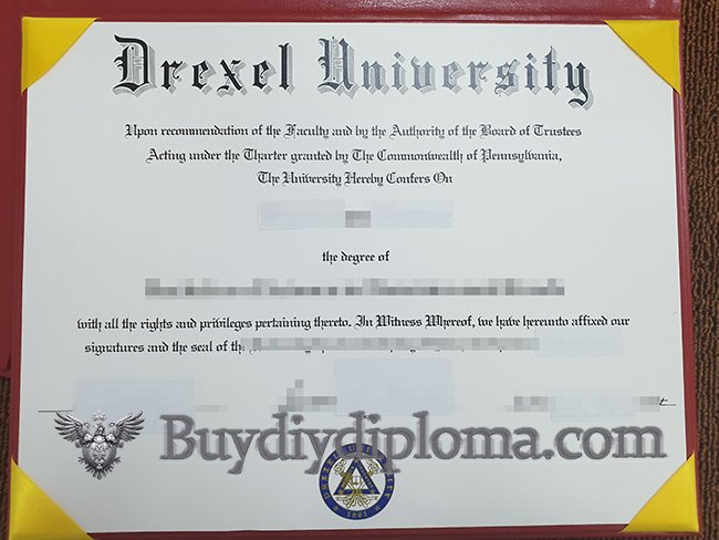 get a 100% copy of Drexel University diploma online