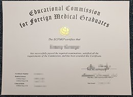 ECFMG certificate