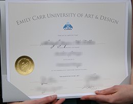 Emily Carr University diploma