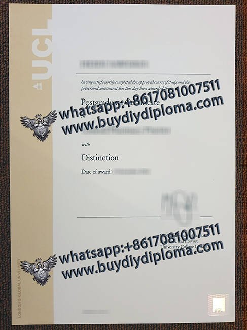 Printing A Fake University College London Degree, Copy Fake UCL Diploma