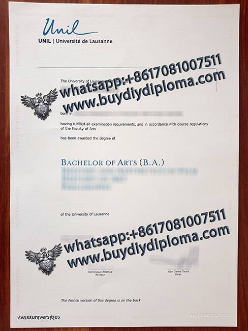 Fake University of Lausanne diploma, buy a fake UNIL diploma online