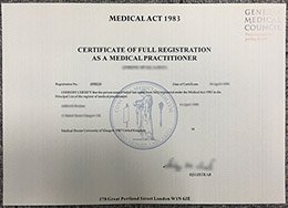 fake General Medical Council certificate, fake GMC certificate, fake medical certificate,