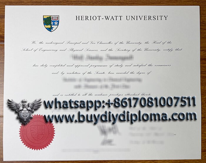 buy Heriot-Watt University fake degree