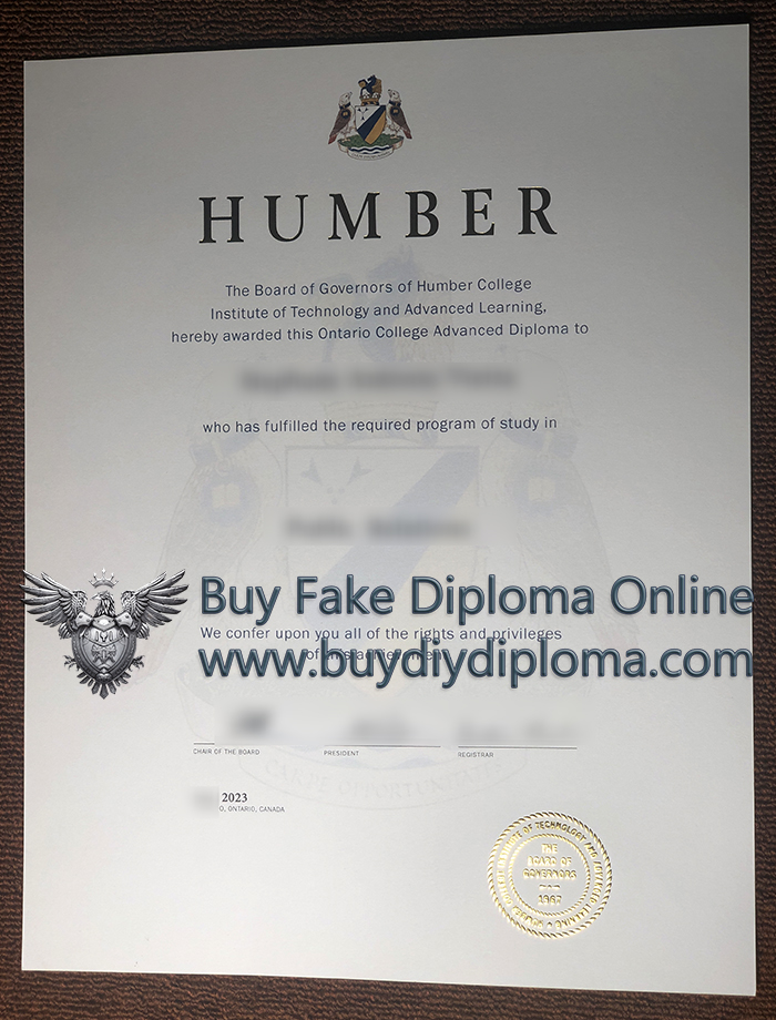 Humber College Advanced Diploma