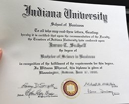 Indiana University diploma