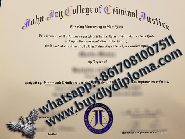 John Jay College of Criminal Justice Diploma, Buy Fake Diploma from buydiploma.com